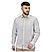 Men's Linen Long Sleeve Slim Fit Front Button Garment Wash Shirt