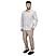 Men's Linen Long Sleeve Slim Fit Front Button Garment Wash Shirt