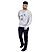 Men's  French Terry Crew Neck Long Sleeve Classic Print Sweatshirt