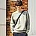 Men's Interlock Crewneck Long Sleeve Relaxed Fit Wander Wonder Collection Print Sweatshirt