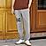 Men's French Terry Mid Rise Relaxed Tapered Fit Classic Print Knit Joggers