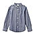 Junior Cotton Oxford Full Opening Long Sleeve Slim Fit Embroidery Garment Wash Shirt