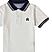 Junior Pique Flat Knit Collar Short Sleeve Slim Fit Thematic Embroidery Bold Polo