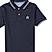 Junior Pique Flat Knit Collar Short Sleeve Slim Fit Thematic Embroidery Bold Polo