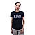 Women's Cotton Jersey Crew Neck Short Sleeve Message Print Tee