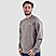 Men's Interlock Crewneck Long Sleeve Relaxed Fit Wander Wonder Collection Print Sweatshirt