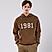 Men's French Terry Long Sleeve Relaxed Fit Classic Logo Print Sweatshirt Hoodie