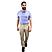 Men's Slim Fit Easy Care Khaki Pants in Cotton Twill Blend