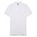 Men's White Solid Cotton Polo