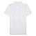 Men's White Solid Cotton Polo