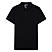 Men's Black Solid Cotton Polo