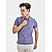 Men's Purple Solid Cotton Polo