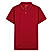 Men's Red Solid Cotton Polo