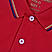 Men's Red Solid Cotton Polo