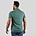 Men's Green Solid Cotton Polo