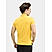 Men's Yellow Solid Cotton Polo