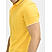 Men's Yellow Solid Cotton Polo