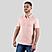 Men's Pink 3D Lion Polo