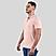 Men's Pink 3D Lion Polo