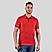 Men's Red 3D Lion Polo