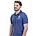 Men's Blue 3D Lion Polo