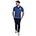 Men's Blue 3D Lion Polo