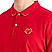 Men's Red Embroidered Polo