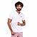 Men's Pique Flat Knit Collar Slim Fit Embroidery Solid Polo