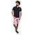 Men's Pique Flat Knit Collar Slim Fit Embroidery Solid Polo