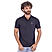 Men's Pique Flat Knit Collar Slim Fit Embroidery Solid Polo