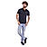 Men's Pique Flat Knit Collar Slim Fit Embroidery Solid Polo