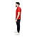 Men's Red Short Sleeve Crewneck Tee