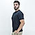 Men's Blue Short Sleeve Crewneck Tee