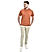 Men's Orange Short Sleeve Crewneck Tee