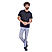 Men's Crew Neck Short Sleeve Slim Fit Embroidery Tee