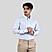 Men's Multicolor Oxford Pattern Wrinkle Free Shirt