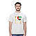 Men's White National Day Print Tee