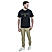 Men's Black Short Sleeve Print Tee