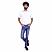 Men's Denim Low Rise Skinny Tapered Fit Jeans