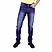 Men's Cotton Spandex Denim Low Rise Skinny Tapered Fit Jeans