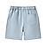 Junior Twill Mid Rise Comfort Elastic Waist Cool Feeling Shorts