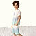 Junior French Terry Mid-Rise Comfort Fit Elastic Waist Shorts