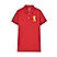 Women Red 3D Lion Polo