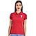 Women Red 3D Lion Polo