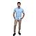 Men's Linen Short Sleeve Slim Fit Front Button Garment Wash Shirt