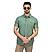 Men's Linen Short Sleeve Slim Fit Front Button Garment Wash Shirt