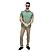 Men's Linen Short Sleeve Slim Fit Front Button Garment Wash Shirt