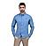 Men's Cotton Spandex Oxford Slim Fit Embroidery Shirt