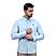 Men's Cotton Spandex Oxford Slim Fit Embroidery Shirt