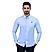 Men's Cotton Spandex Oxford Slim Fit Embroidery Shirt